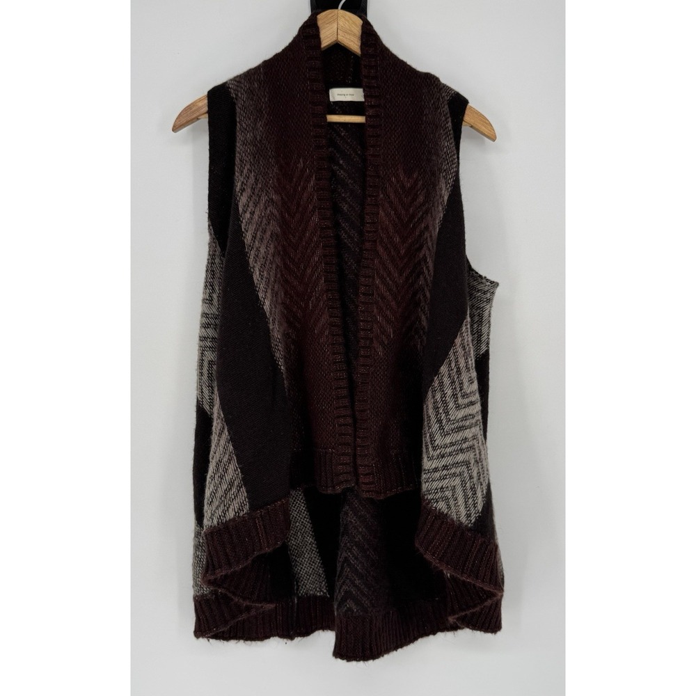 Anthropologie Sleeping On Snow Mabli Sweater Vest Cardigan XS/Small Wool Blend
